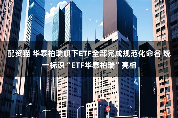 配资猫 华泰柏瑞旗下ETF全部完成规范化命名 统一标识“ETF华泰柏瑞”亮相